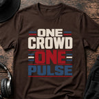 One Crowd One Pulse Rave T-Shirt flat lay by QUASIKERN