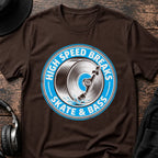 Skate & Bass DnB T-Shirt flat lay by QUASIKERN