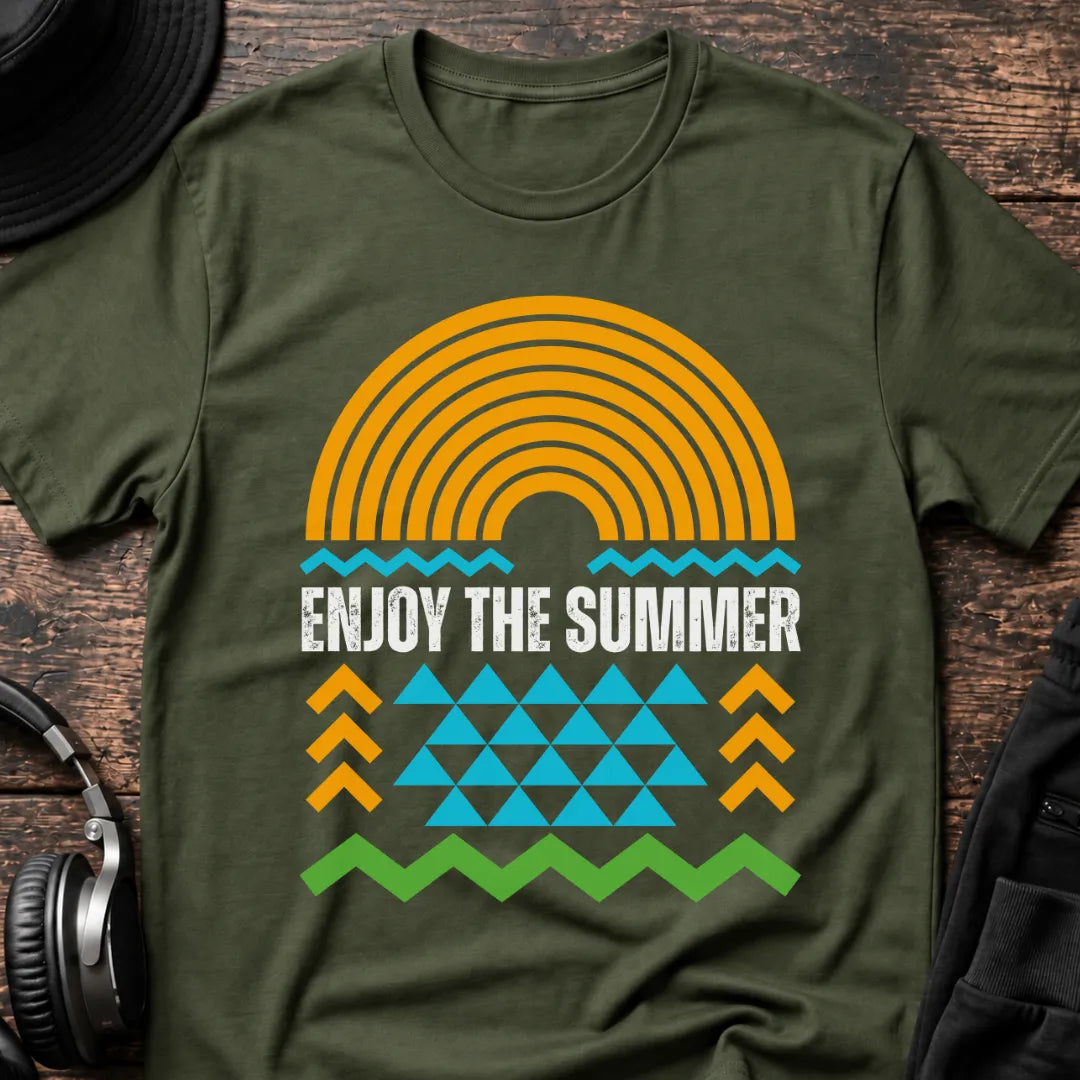 Enjoy the Summer Rave T-Shirt flat lay by QUASIKERN