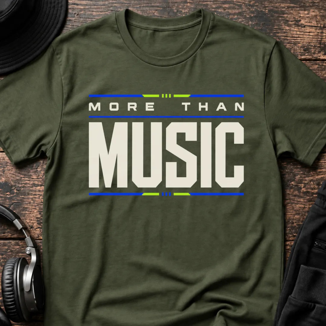 More Than Music Rave T-Shirt flat lay by QUASIKERN