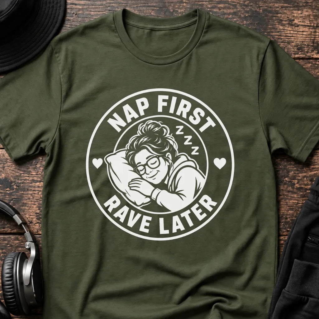 Mom Rave T-Shirt flat lay by QUASIKERN