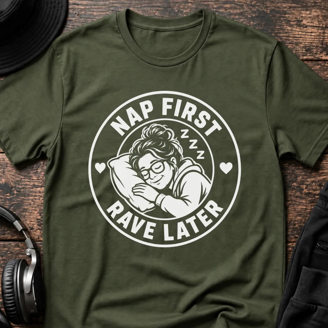 Mom Rave T-Shirt flat lay by QUASIKERN