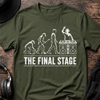The Final Stage DJ T-Shirt flat lay by QUASIKERN
