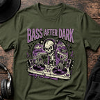 Bass After Dark Jungle T-Shirt flat lay by QUASIKERN
