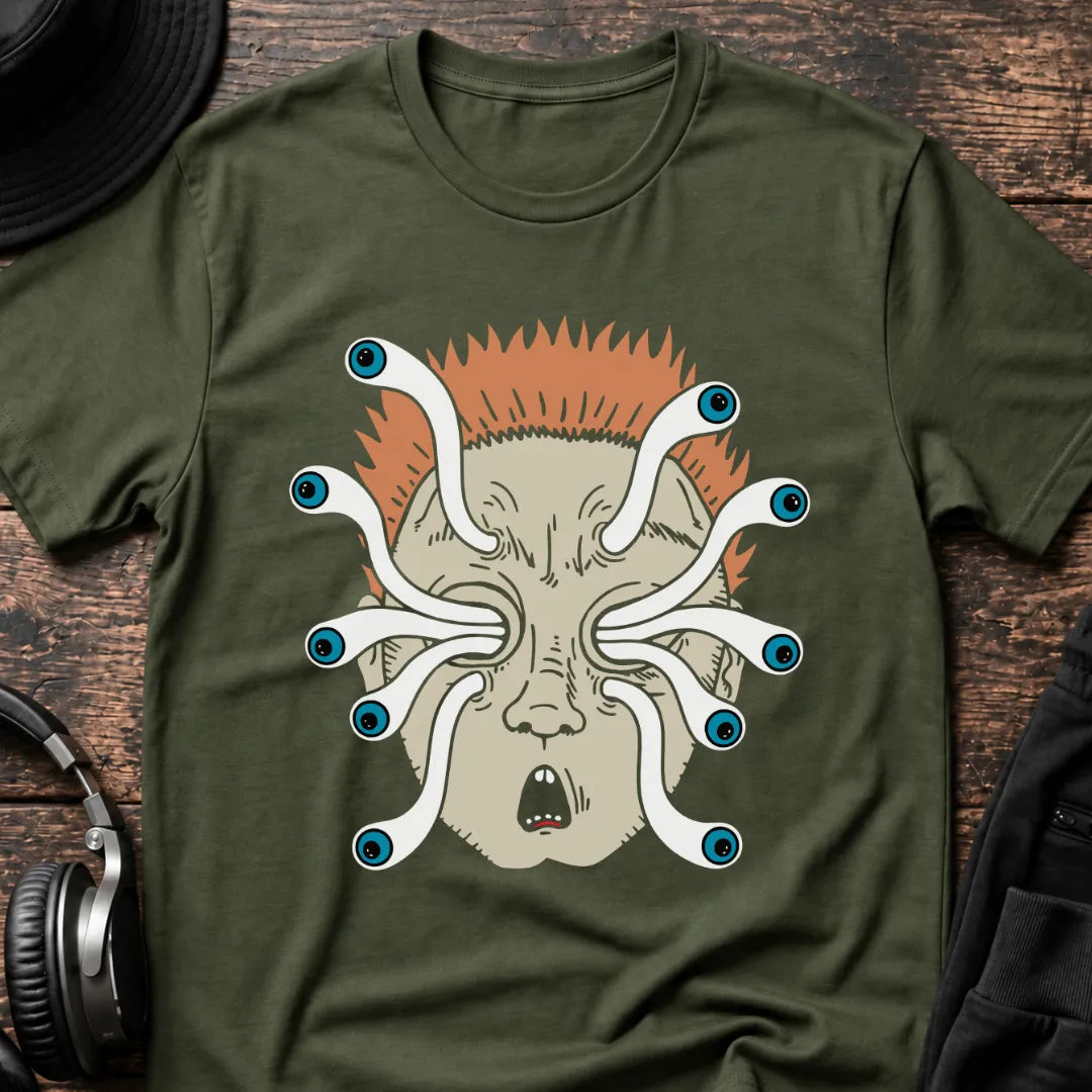 Drop Damage DnB T-Shirt flat lay by QUASIKERN