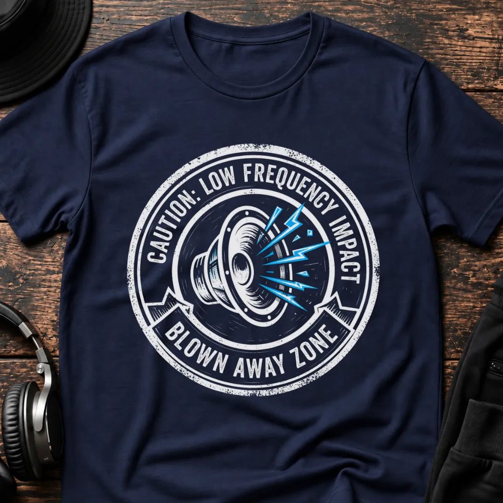 Blown Away Zone DnB T-Shirt flat lay by QUASIKERN