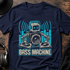 Bass Machine DnB T-Shirt flat lay by QUASIKERN