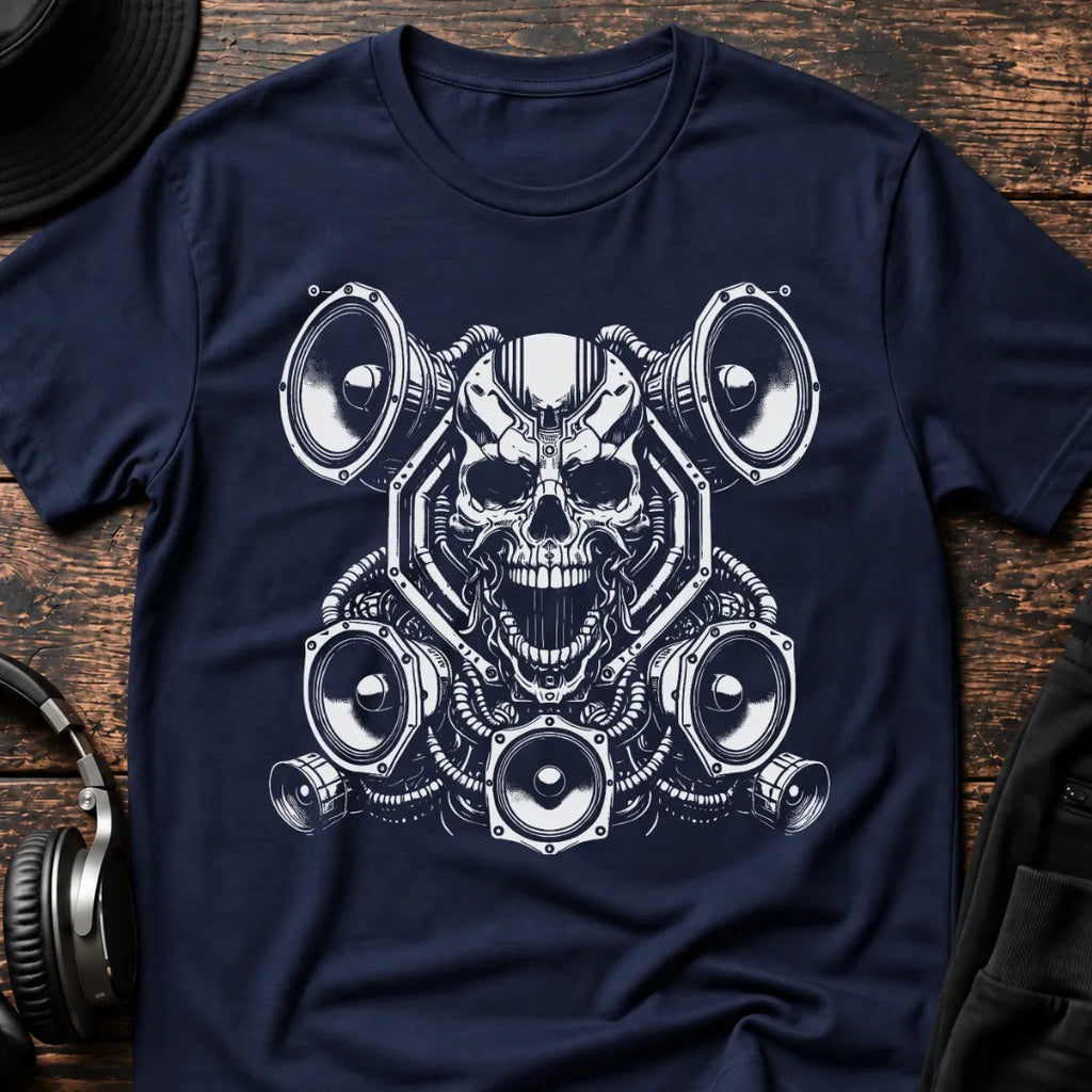 Bass Until I Die DnB T-Shirt flat lay by QUASIKERN