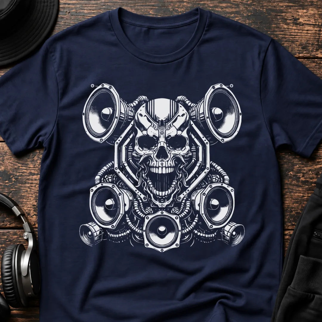 Bass Until I Die DnB T-Shirt flat lay by QUASIKERN