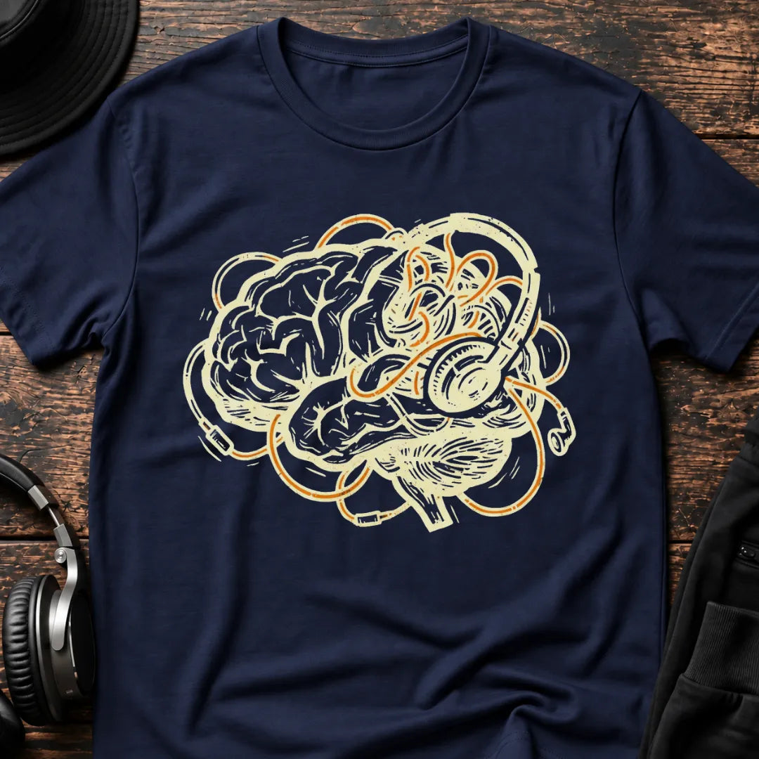 Bass Addiction DnB T-Shirt flat lay by QUASIKERN