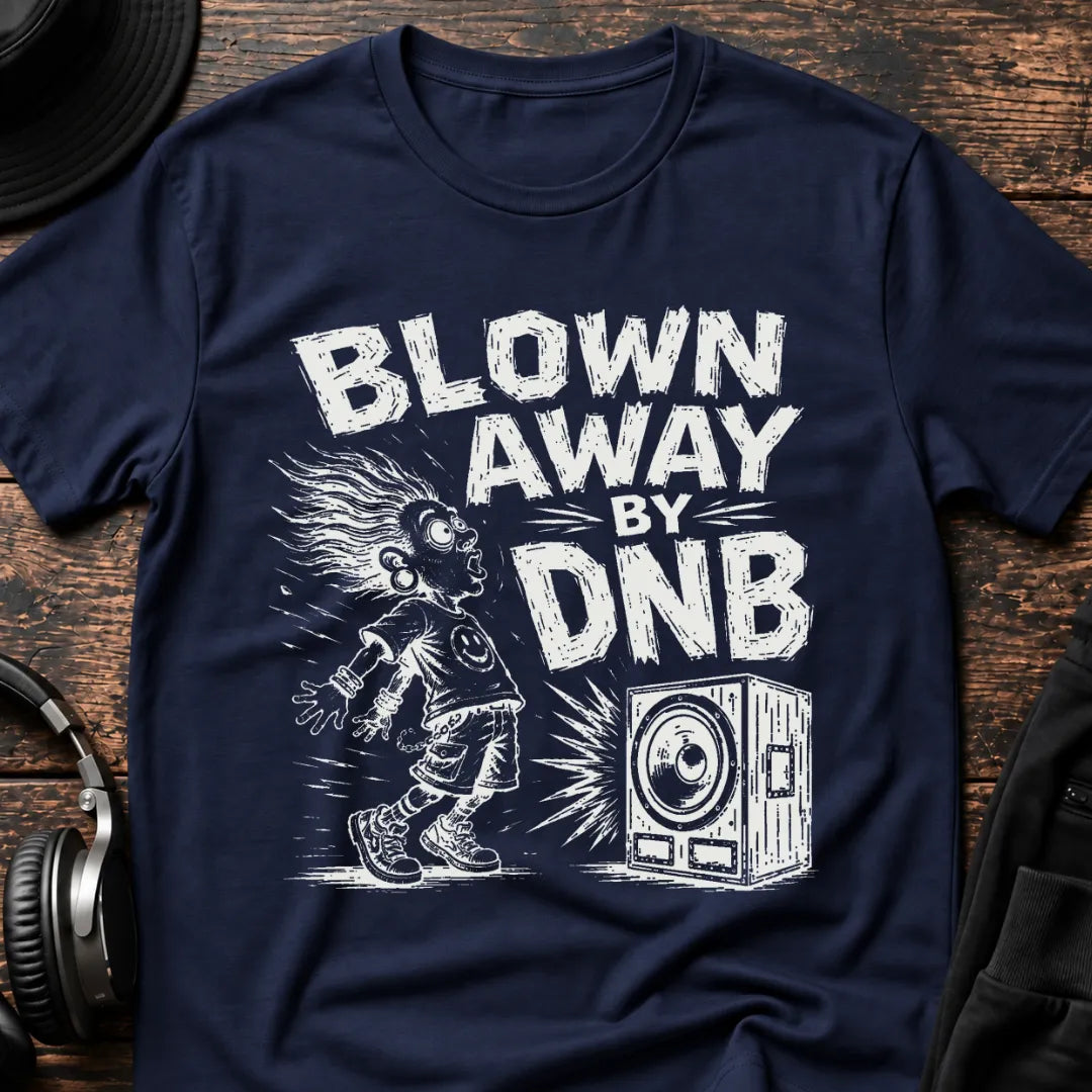 Blown Away by DnB T-Shirt flat lay by QUASIKERN
