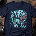 Fuck Yeah Dude DNB T-Shirt flat lay by QUASIKERN