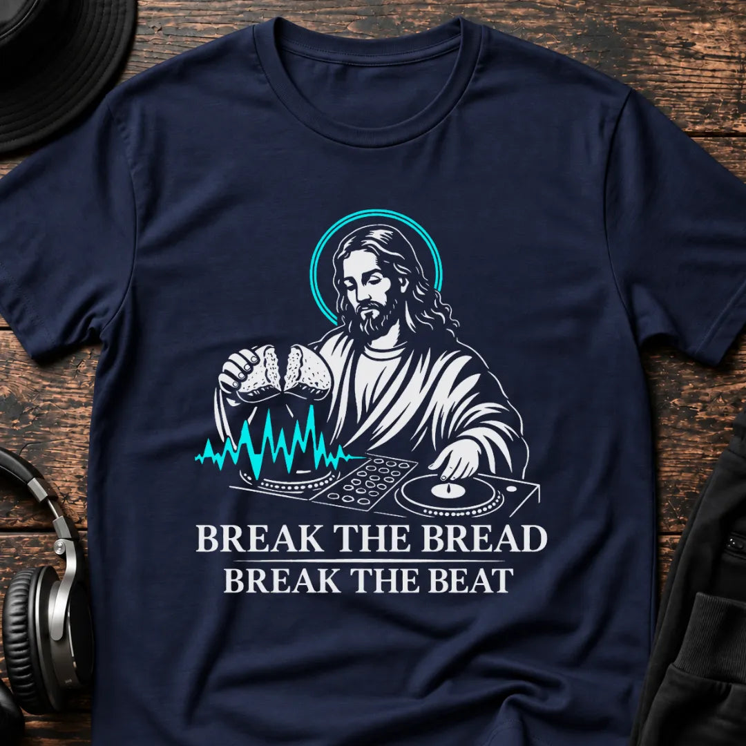 Jesus Amen Break T-Shirt flat lay by QUASIKERN