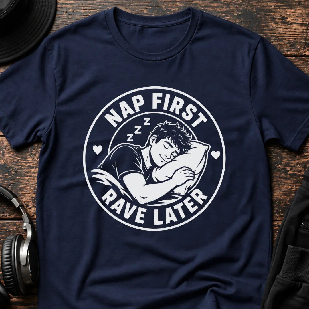 Dad Rave T-Shirt flat lay by QUASIKERN