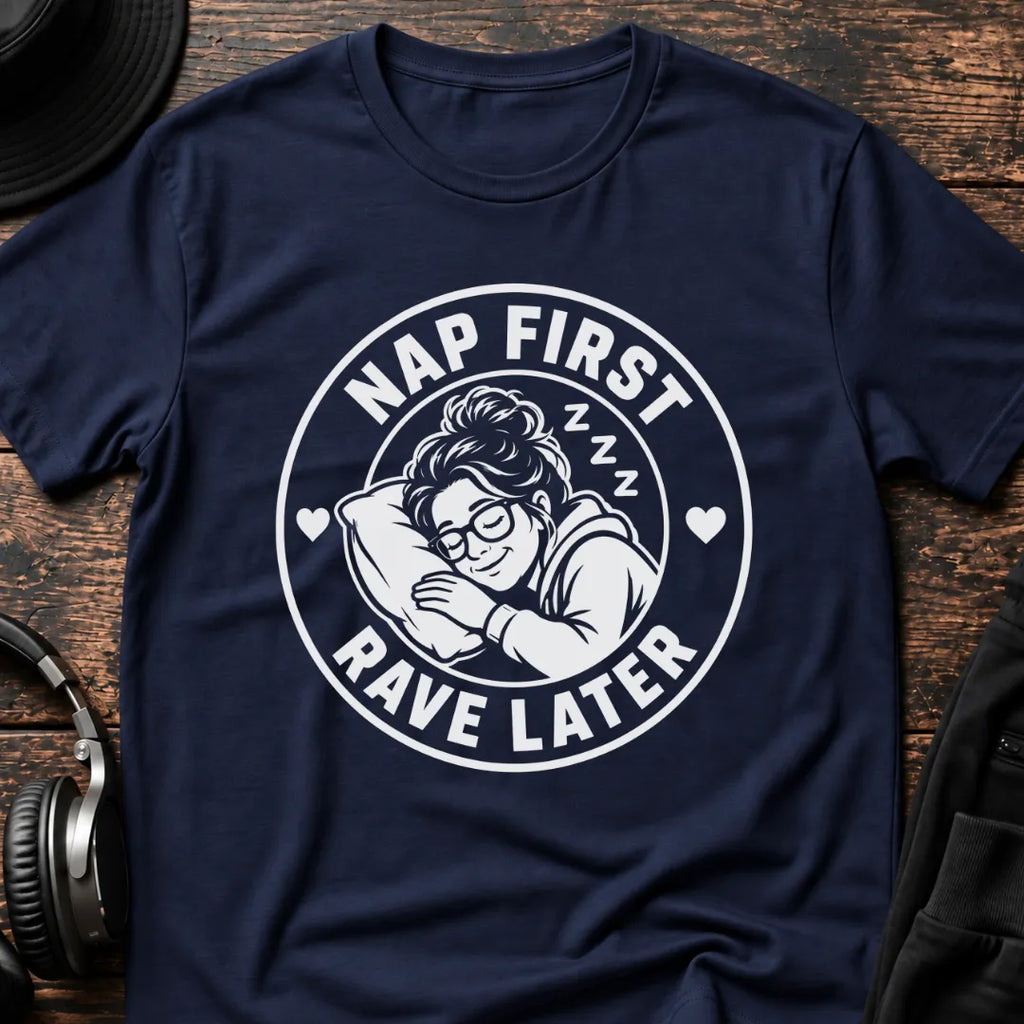Mom Rave T-Shirt flat lay by QUASIKERN