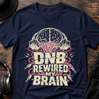 Brain Rewired DnB T-Shirt flat lay by QUASIKERN