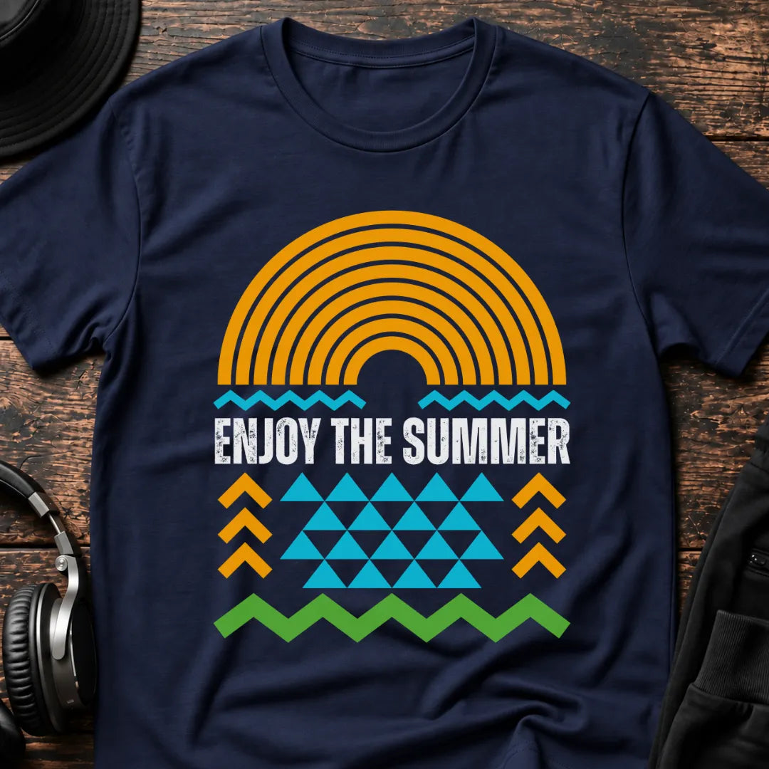 Enjoy the Summer Rave T-Shirt flat lay by QUASIKERN