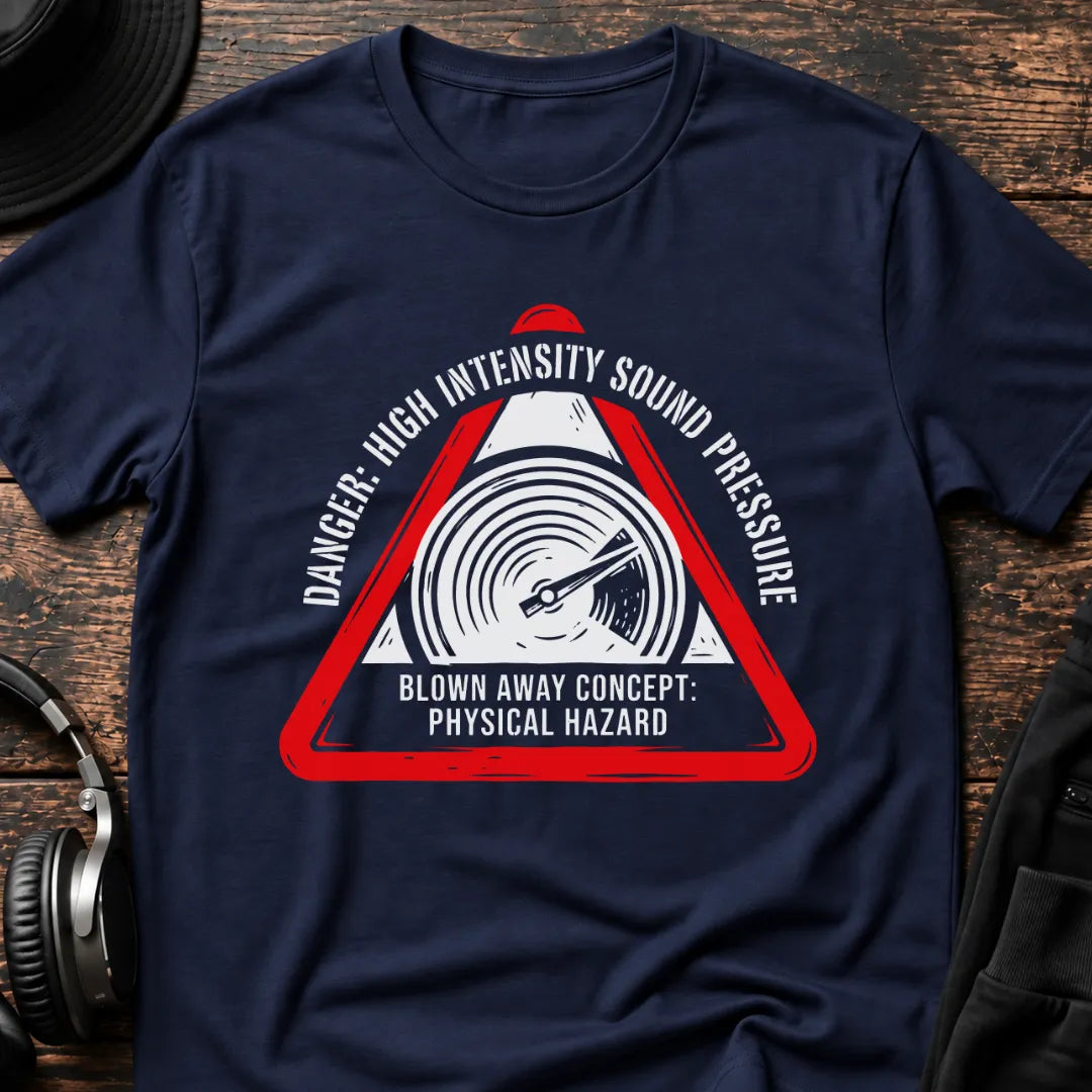 High Intensity DnB T-Shirt flat lay by QUASIKERN