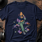 Girl Lost in Music Rave T-Shirt flat lay by QUASIKERN