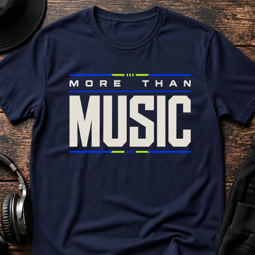 More Than Music Rave T-Shirt flat lay by QUASIKERN