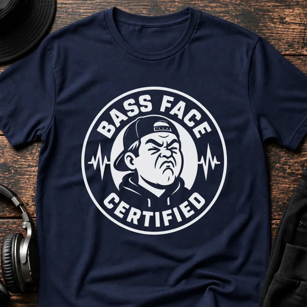 Bass Face Certified DnB T-Shirt flat lay by QUASIKERN