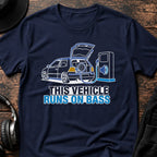 Runs on Bass DnB T-Shirt flat lay by QUASIKERN