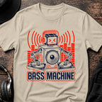 Bass Machine DnB T-Shirt flat lay by QUASIKERN