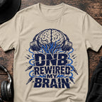 Brain Rewired DnB T-Shirt flat lay by QUASIKERN
