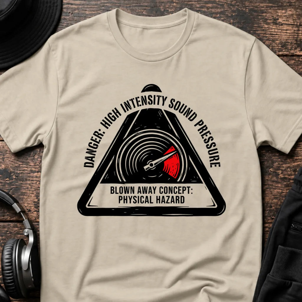 High Intensity DnB T-Shirt flat lay by QUASIKERN