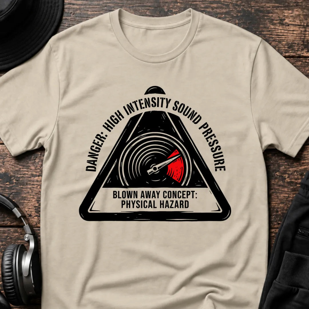 High Intensity DnB T-Shirt flat lay by QUASIKERN