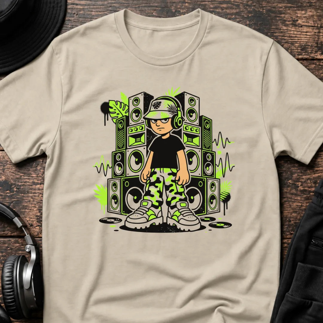 Jungle Kid Jungle T-Shirt flat lay by QUASIKERN
