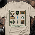 Level Up DnB T-Shirt flat lay by QUASIKERN