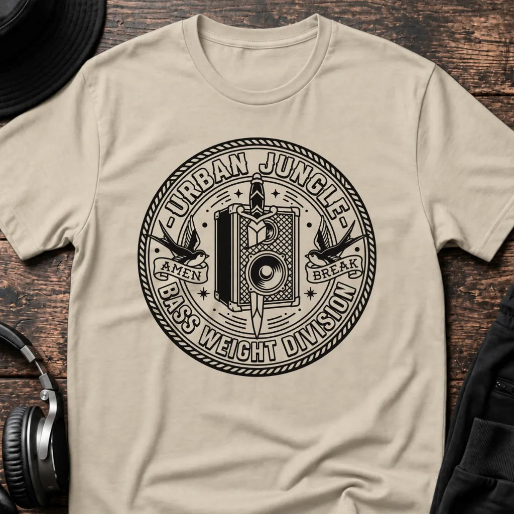 Urban Jungle T-Shirt flat lay by QUASIKERN