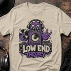 Low End Theory DnB T-Shirt flat lay by QUASIKERN