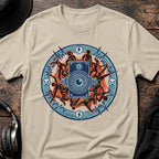 Mandala Rave T-Shirt flat lay by QUASIKERN
