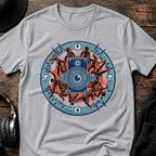 Mandala Rave T-Shirt flat lay by QUASIKERN