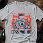 Bass Machine DnB T-Shirt flat lay by QUASIKERN