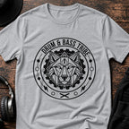 Drum & Bass Tribe DnB T-Shirt flat lay by QUASIKERN
