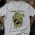 HeartBeat DnB T-Shirt flat lay by QUASIKERN