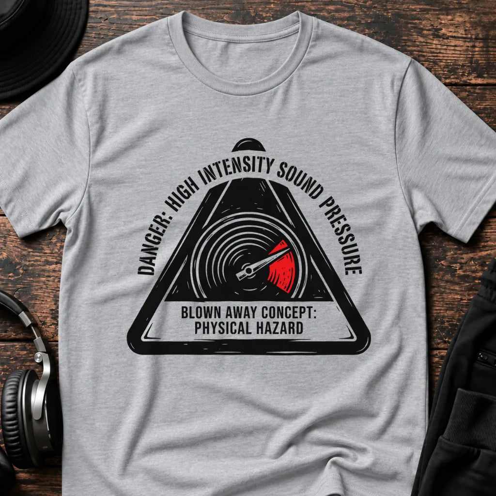 High Intensity DnB T-Shirt flat lay by QUASIKERN