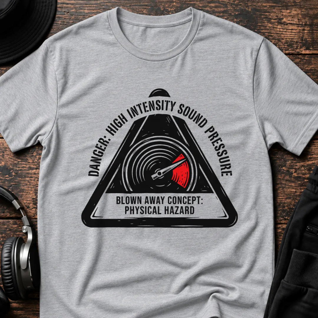 High Intensity DnB T-Shirt flat lay by QUASIKERN