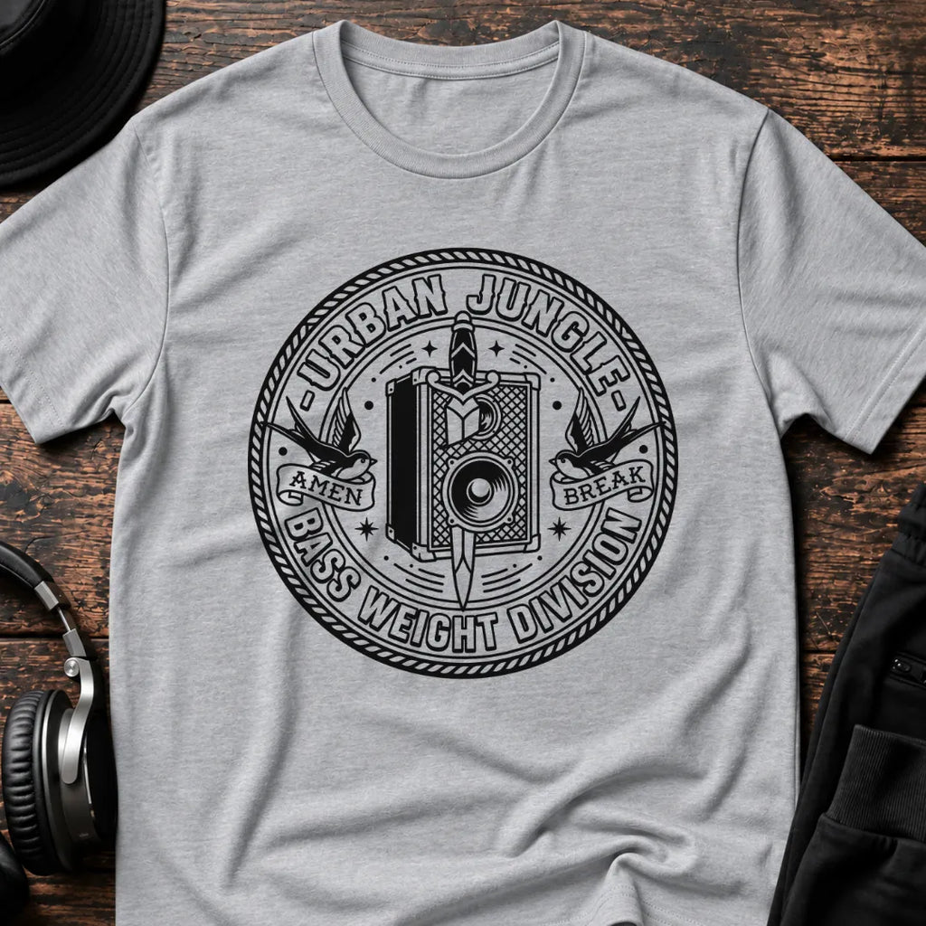 Urban Jungle T-Shirt flat lay by QUASIKERN