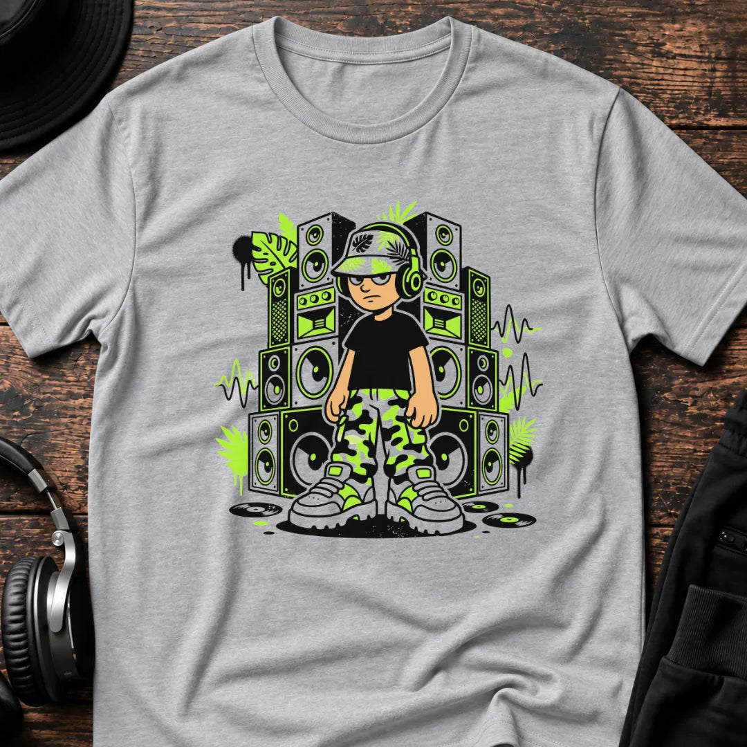 Jungle Kid Jungle T-Shirt flat lay by QUASIKERN