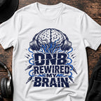 Brain Rewired DnB T-Shirt flat lay by QUASIKERN