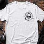 Till the End DnB T-Shirt flat lay by QUASIKERN