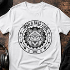 Drum & Bass Tribe DnB T-Shirt flat lay by QUASIKERN