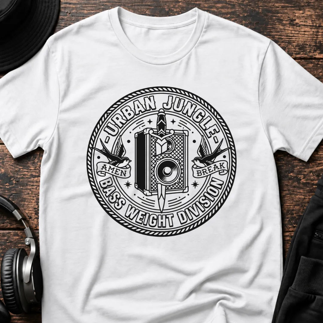 Urban Jungle T-Shirt flat lay by QUASIKERN