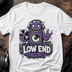 Low End Theory DnB T-Shirt flat lay by QUASIKERN