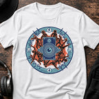Mandala Rave T-Shirt flat lay by QUASIKERN