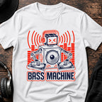 Bass Machine DnB T-Shirt flat lay by QUASIKERN